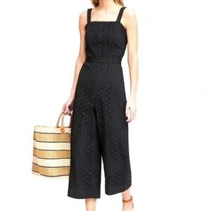 Banana Republic Eyelet Jumpsuit Size 12 NWOT